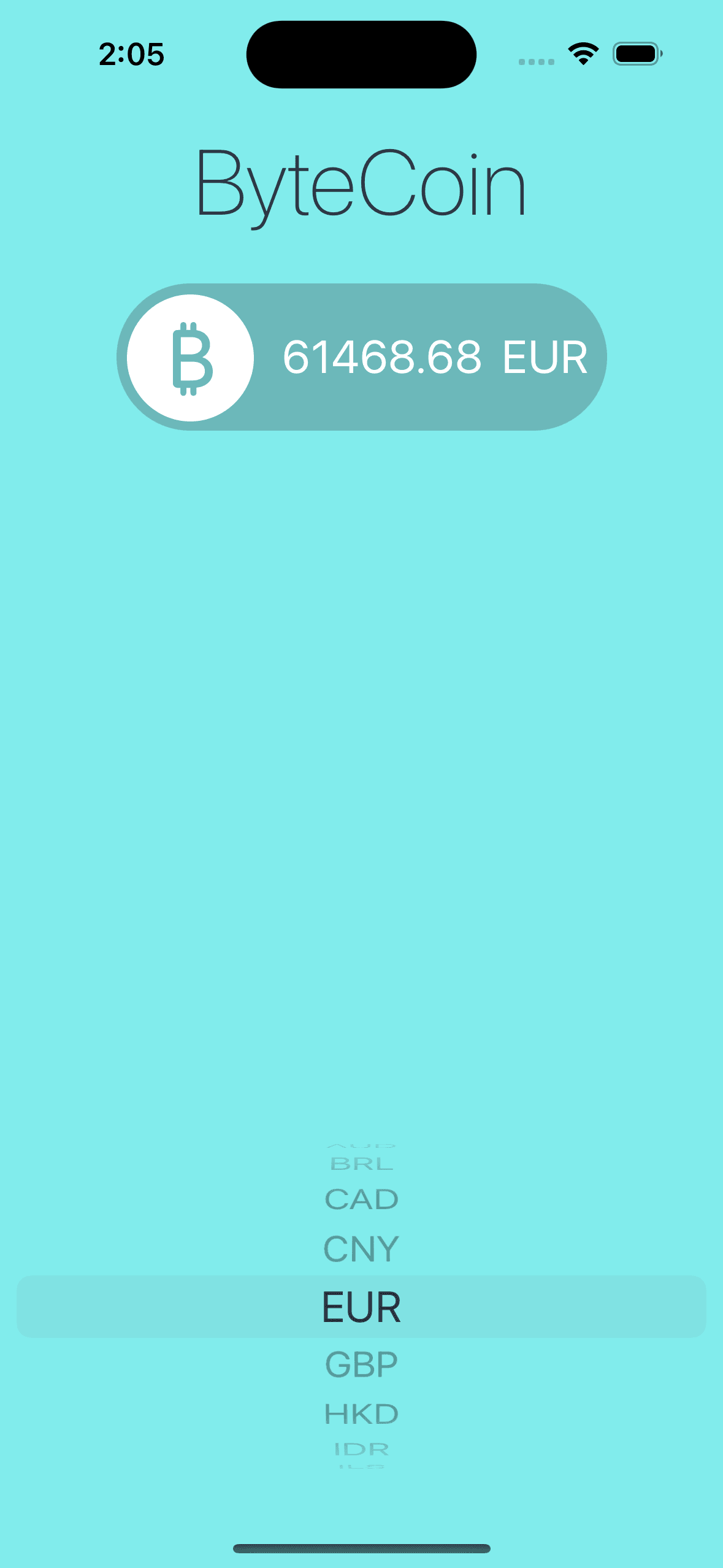 Byte Coin Currency Checker